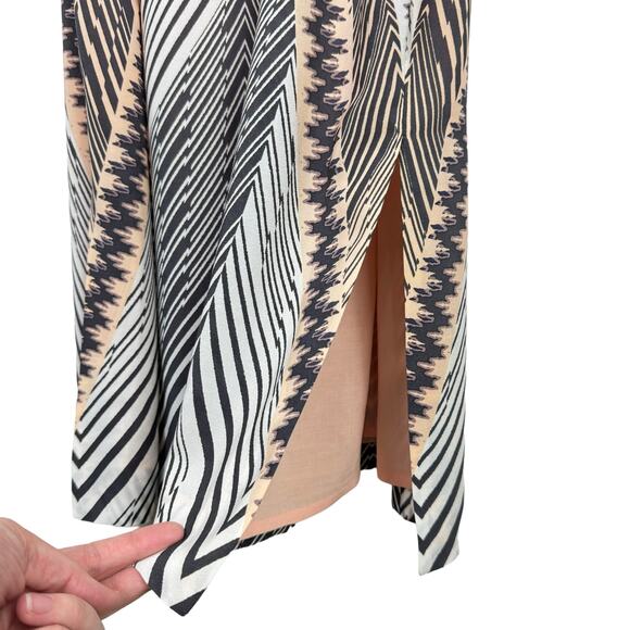 Anthropologie HD in Paris Solstice Printed 100% Silk Sleeveless Midi Shift Dress - Picture 9 of 12